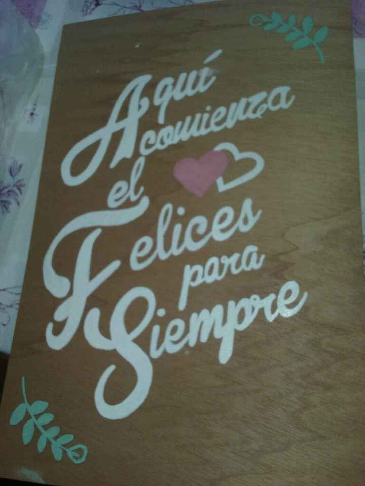 Cartel de madera - 2