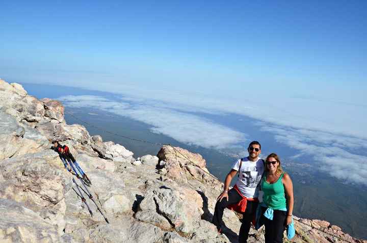 EN EL TEIDE, UNOS MINUTOS ANTES DE PROMETERNOS