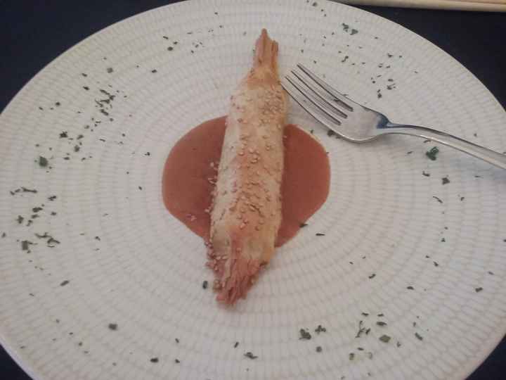 Caramelo de gamba y... no me acuerdo