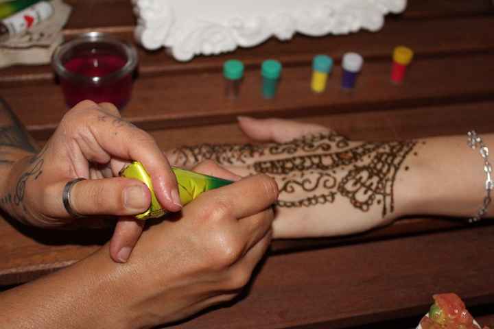 Pintandome la mano