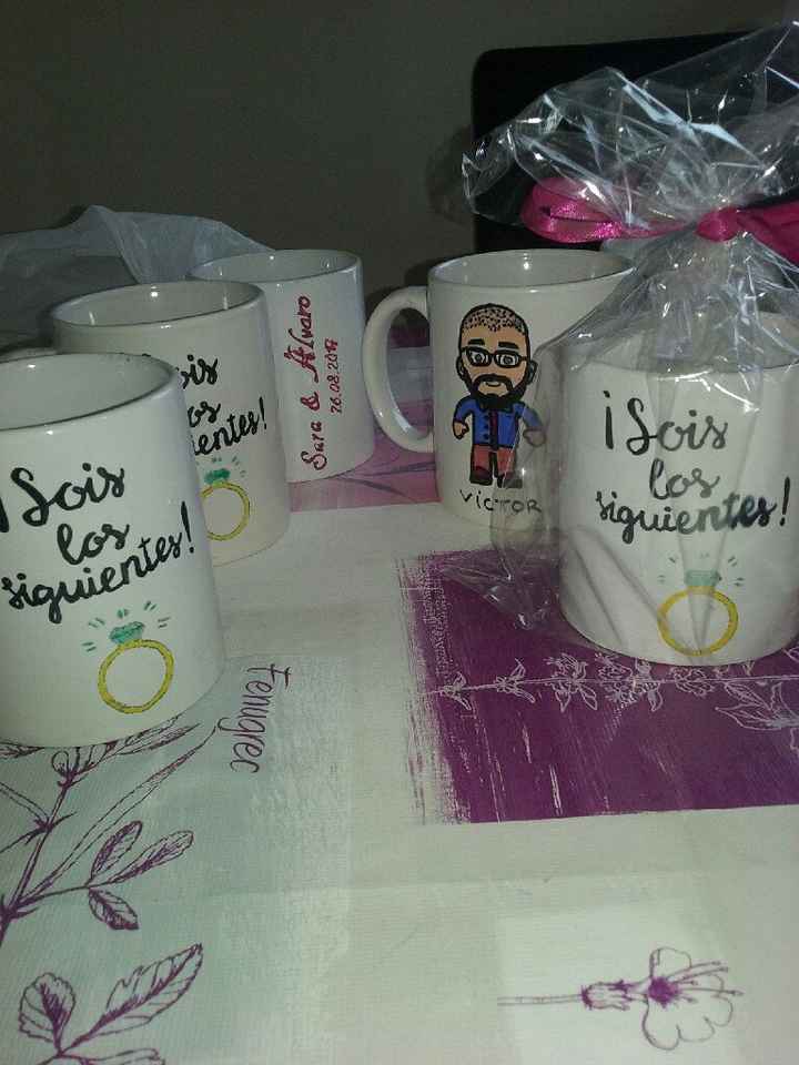 últimas manualidades; tazas, letras y porta alianzas - 4