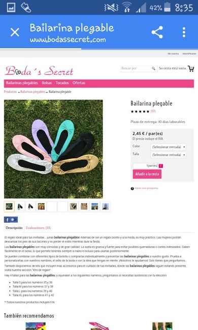 Alpargatas para invitadas pedir en grupo - 1