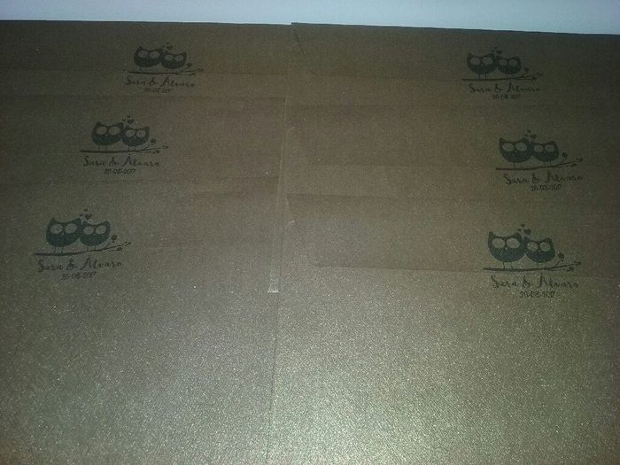 Os enseño mis invitaciones y los nombres en los sobres - 7