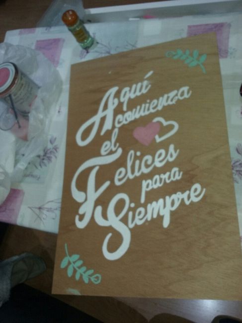 Cartel de madera - 1