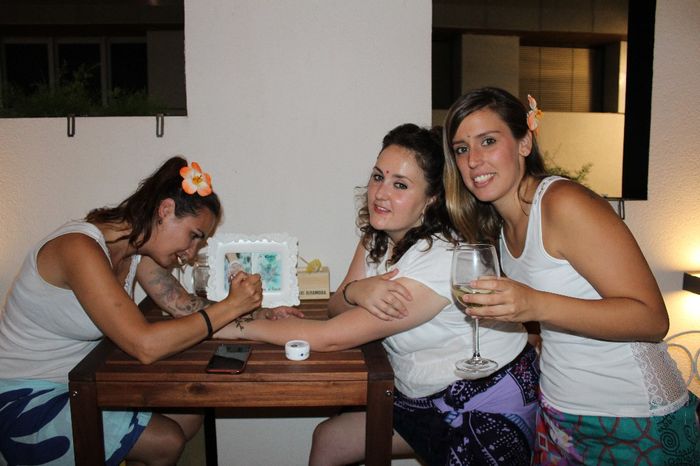 Pintando a una amiga