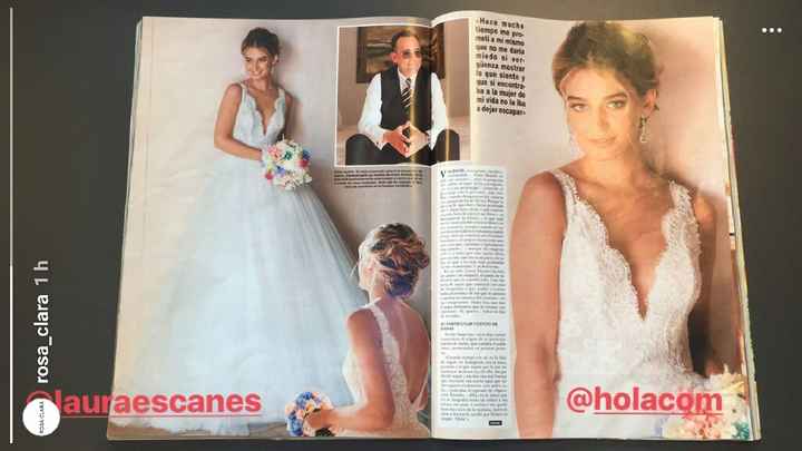 Vestido de laura escanes de rosa clara - 1