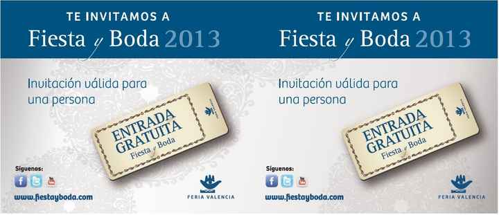 Entradas fiesta y boda