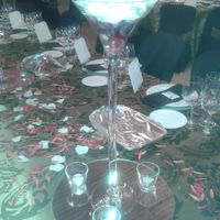 Centros de mesa en el salón principal