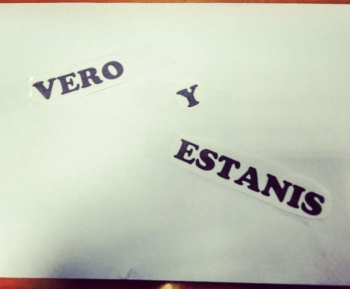 Este es el sobre que me a dado mi compii!! 