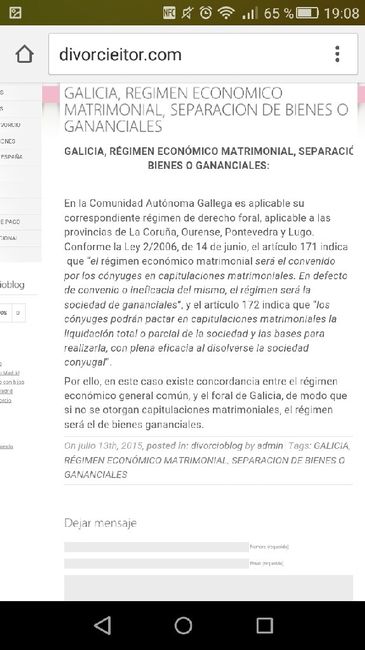 ¿separación de bienes o bienes gananciales en galicia? - 1