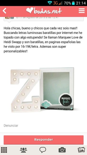 Letras luminosas - 1