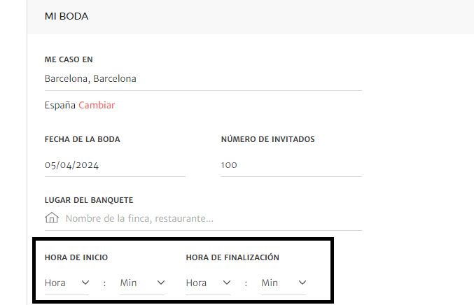 ¡Añade la hora de la boda en tu perfil! ⌚ 6