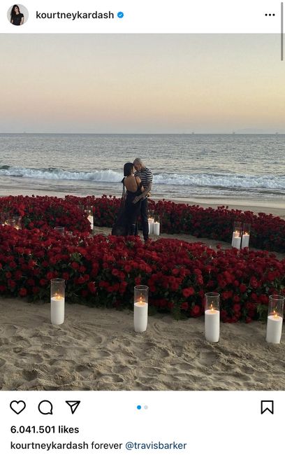 ¡Kourtney Kardashian y Travis Barker se han comprometido! 😍 1