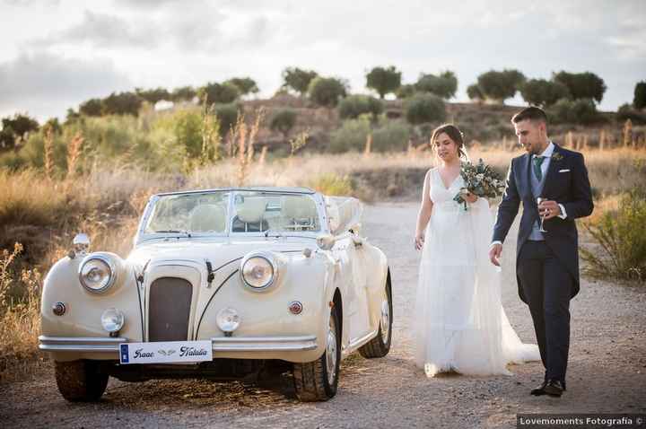 Vuestros nombres en la matrícula del coche nupcial 😍 - 1