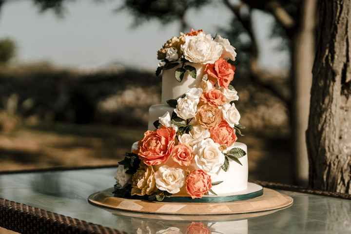 🌸 Tarta decorada con flores 🌸 - 1