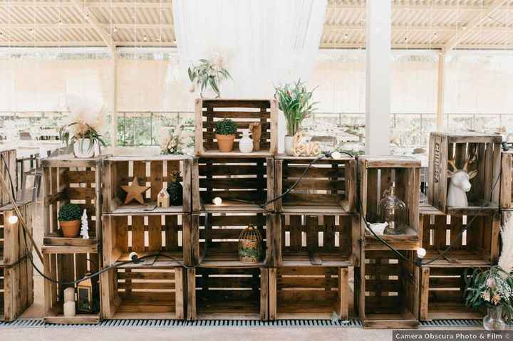 ¿Habrá decoración con palets en tu boda? - 1