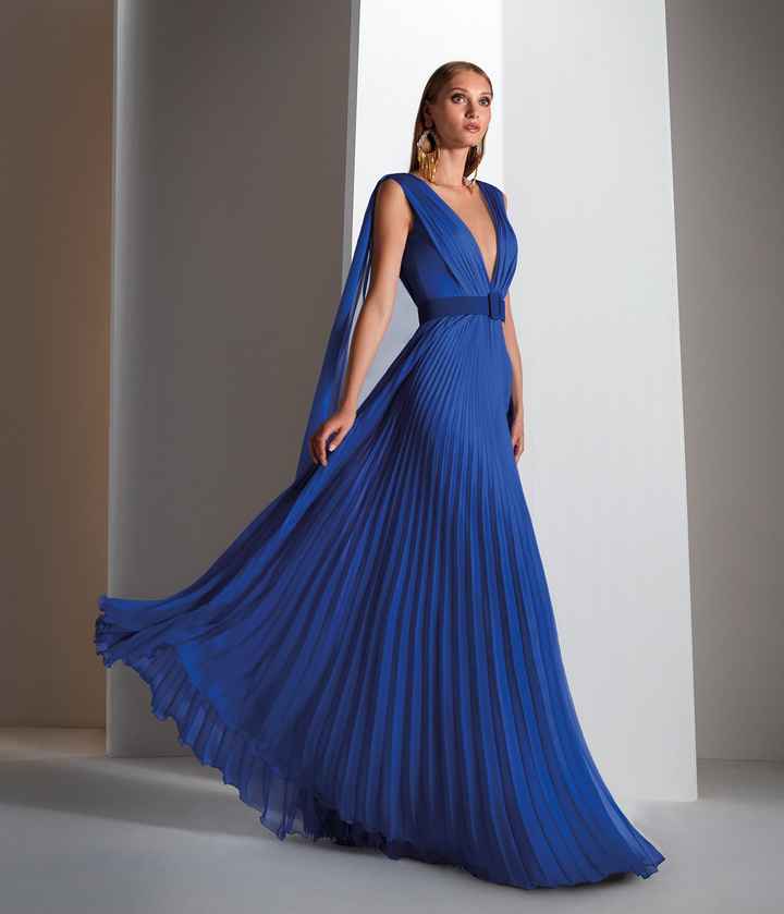 ¿Cuánto pagarías por este vestido de invitada azul? - 1