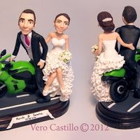 figuras personalizada novios moteros