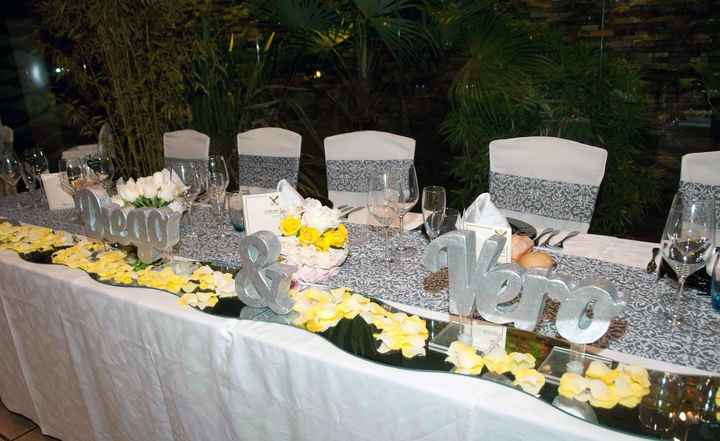 mesa de los novios