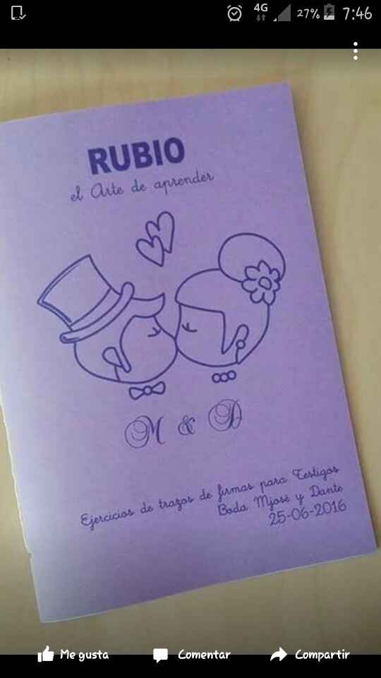 Cuadernillos rubio para testigos - 1
