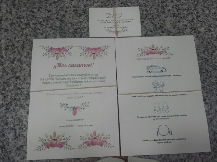 Tipo de papel invitaciones - 1