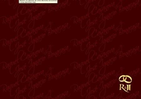 Diseño de invitación u otros - Raquel y José Ignacio - 17 de mayo de 2014