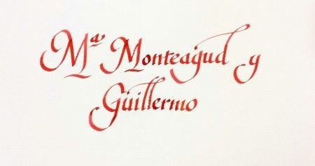 Caligrafía manual - Raquel y José Ignacio - 17 de mayo de 2014
