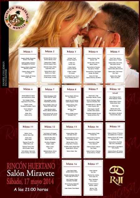 Diseño de invitación u otros - Raquel y José Ignacio - 17 de mayo de 2014
