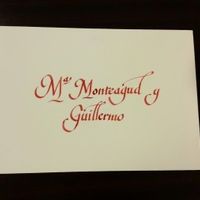 Caligrafía manual - Raquel y José Ignacio - 17 de mayo de 2014