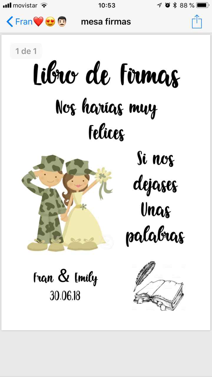 Nuestros cartelitos para portaretratos - 1