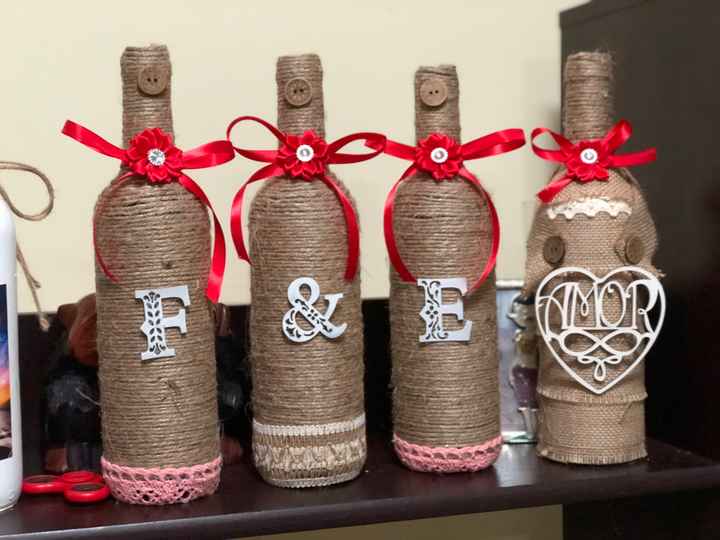 Mis botellas decoradas 😍 - 1
