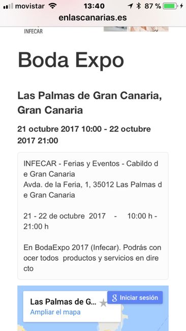  Alguien me confirma expoboda infecar gran canaria? - 1