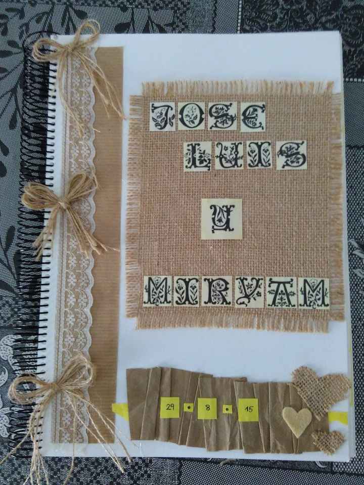 LIBRO DE FIRMAS HECHO POR MI (15 PÁGINAS CON FOTOS)