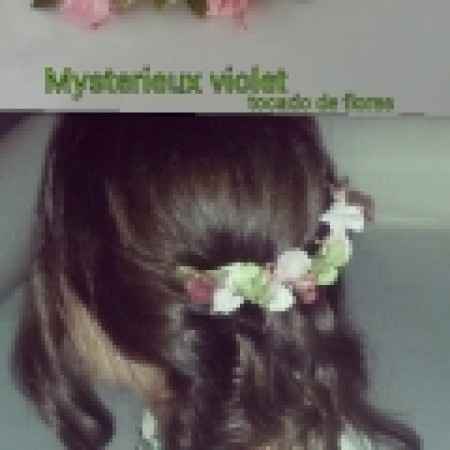 tocado de flores de hortensia preservada