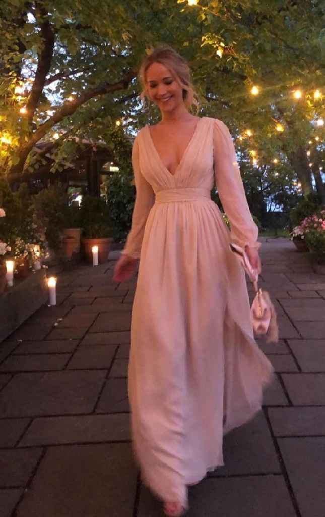 Vestido fiesta compromiso de Jennifer Lawrence - 1
