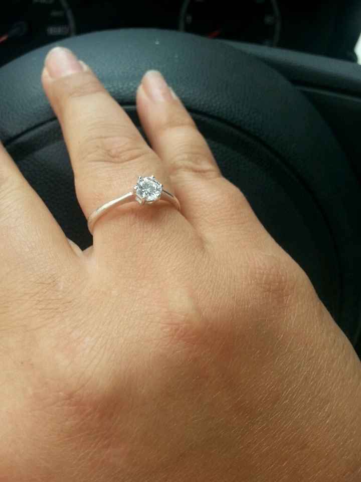 Este es mi anillo de pedida, me gustaría ver el vuestro - 1