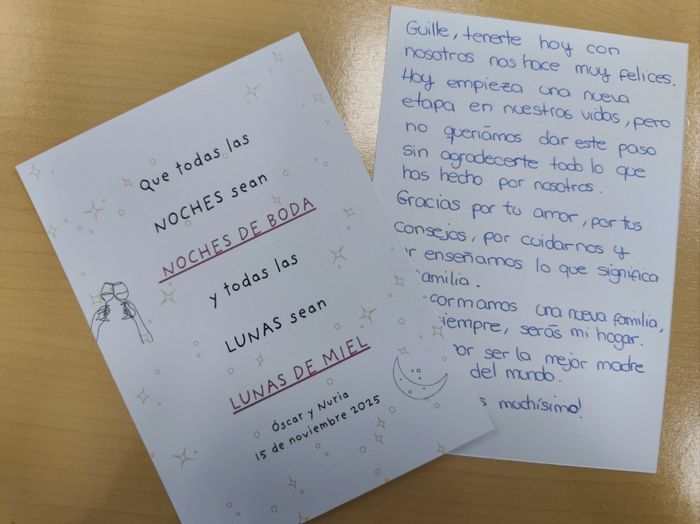 Un detalle muy especial para nuestros invitados 1