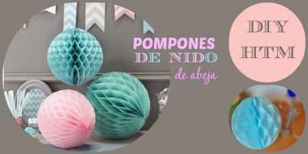 pompones nido de abeja