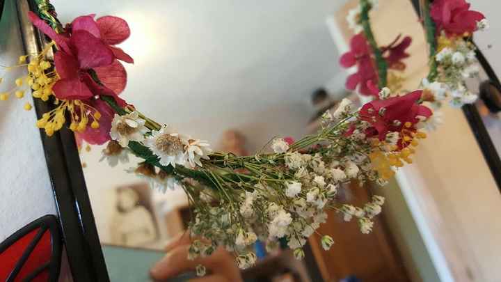 Mi corona de flores diy - 3