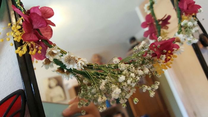 Mi corona de flores diy - 3