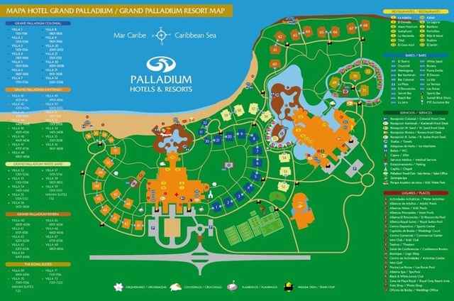 Grand Palladium mapa