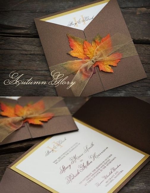 invitación otoñal
