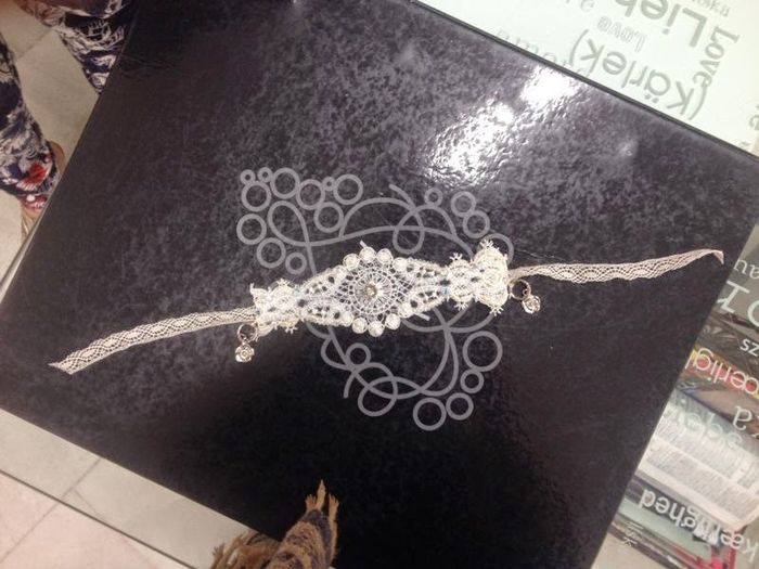 pulsera tela vestido