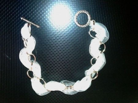 pulsera tela vestido