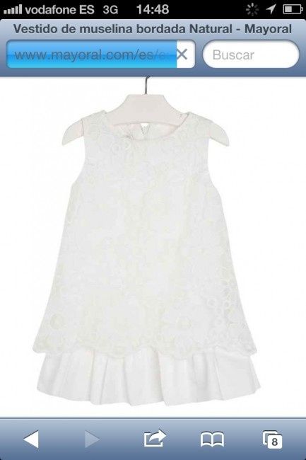 Vestido blanco Mayoral 