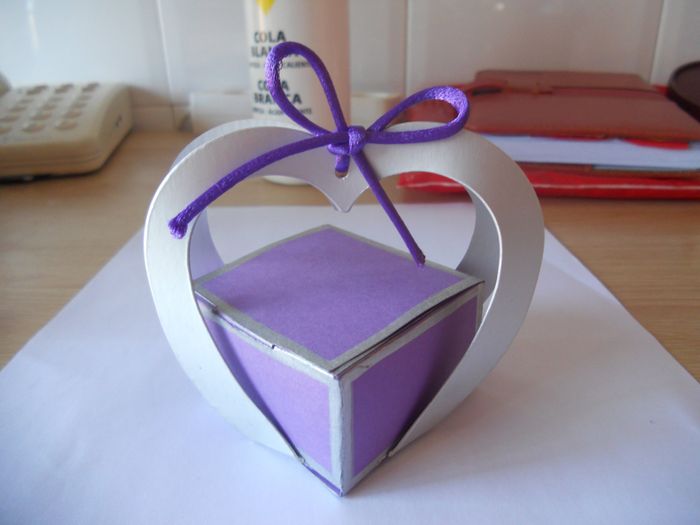 Cajita lila cuore