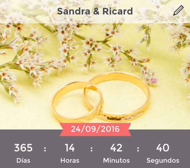 ¿Cuánto tiempo falta para tu boda? - 1
