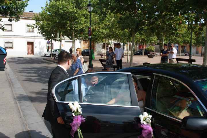 Llegada a la iglesia