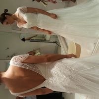 Levantar pecho en vestido con escote trasero - 1