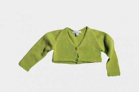 chaquetita verde niñas de arras